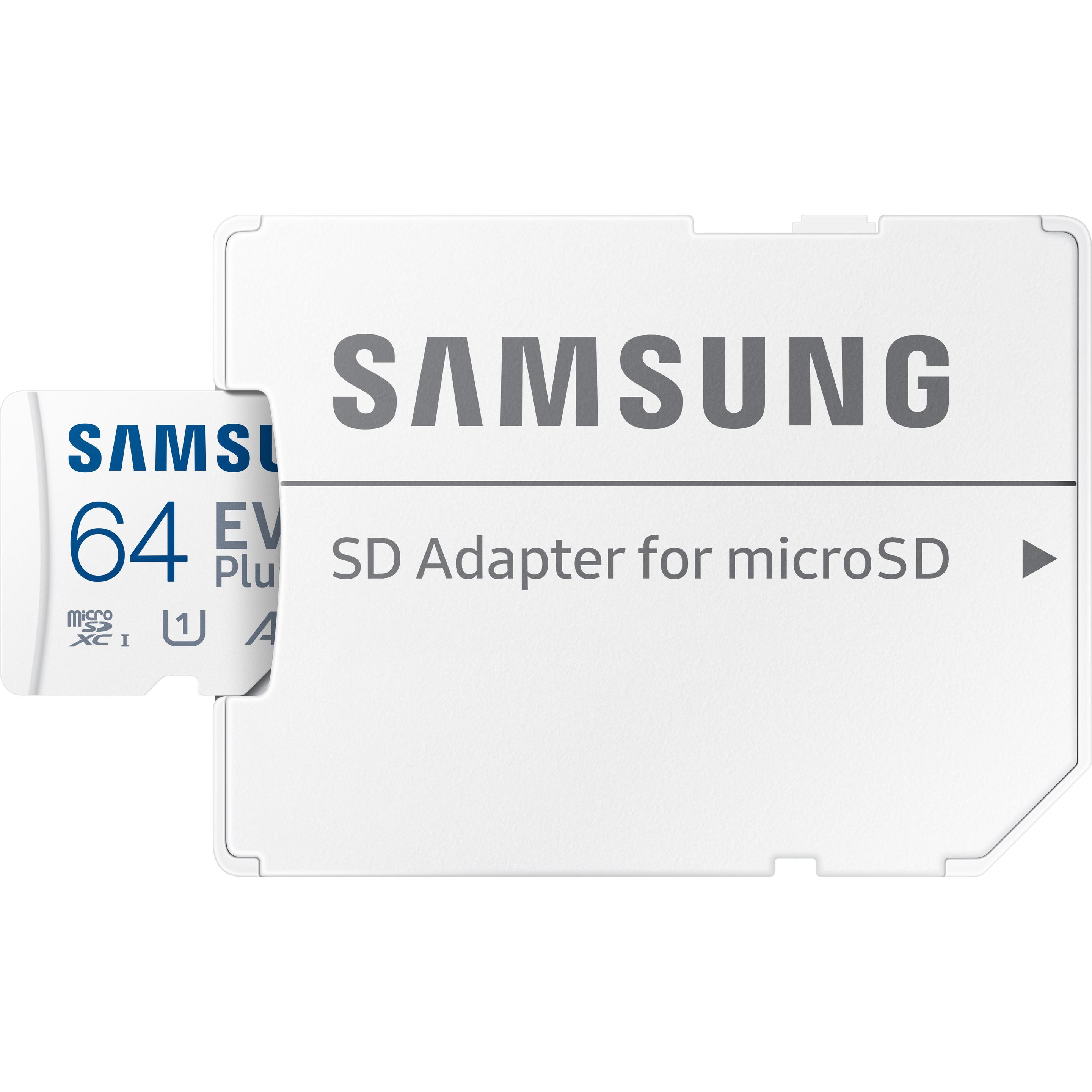Thumbnail - Samsung Evo Plus (64 GB, microSDXC, U1, UHS-I), Speicherkarte, Weiss