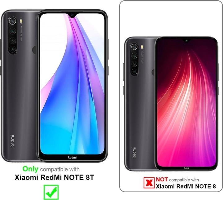 Actual product image Cadorabo Book Invisible Magnet Cover (Xiaomi Redmi Note 8T)