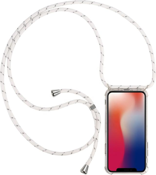 Produktbild cyoo Necklace Case+ Handykette - iPhone 12 Pro Max 6.7" - Weiss - Silikon Hülle