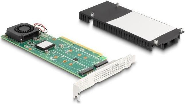 Productafbeelding Delock PCI Express x8 kaart naar 2 x interne NVMe M.2 Key M met