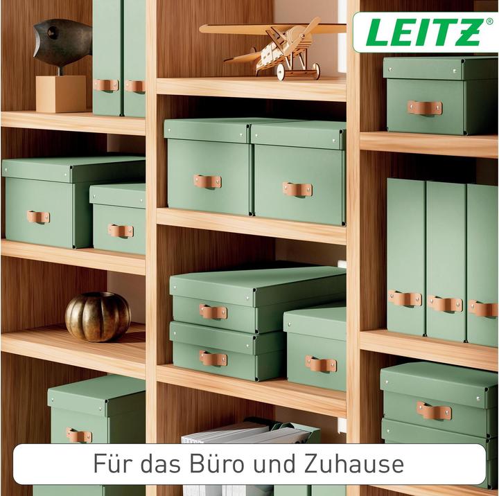 Produktbild Leitz Archivbox Puro Recyclingkarton Mittelgross und Flach mit Deckel (A5)