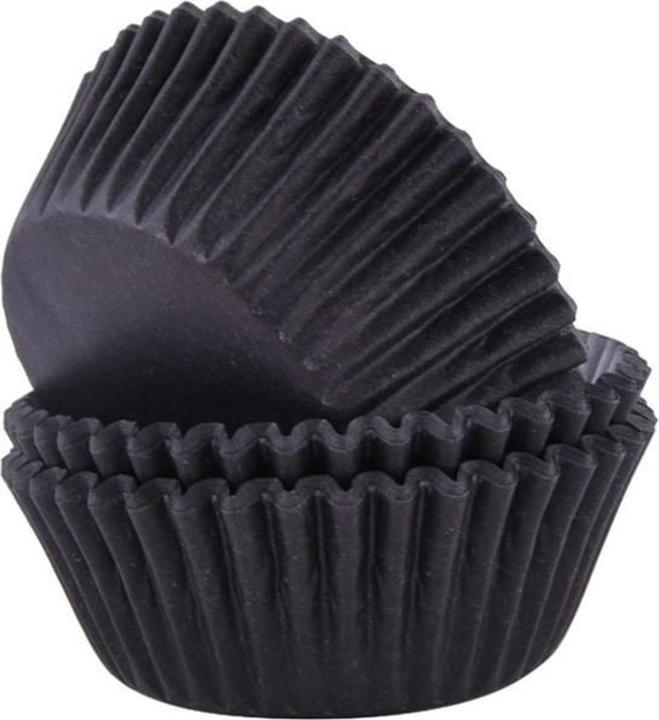 PME Cupcake Backform Schwarz, 60 Stück (5.50 cm)