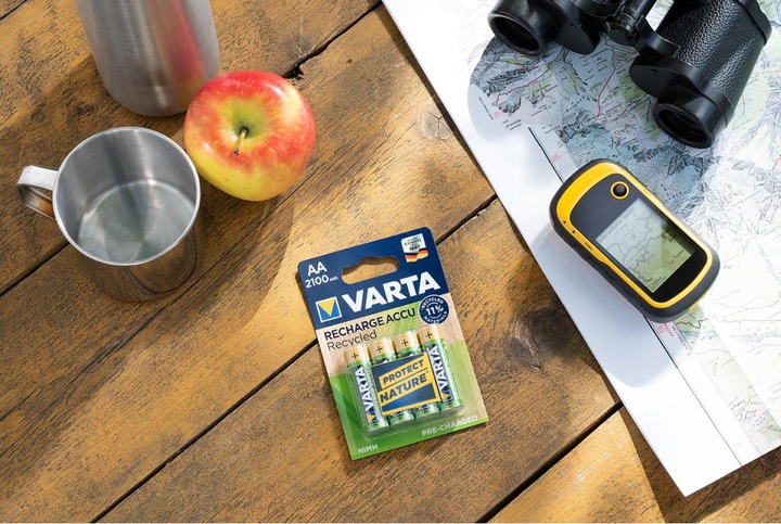 Actual product image Varta Recharge Accu Recycled (4 pcs., AAA, 800 mAh)