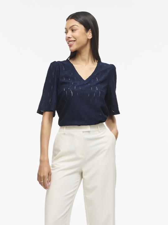 Immagine prodotto Vila VIMARCELLA V-Ausschnitt Oberteil mit kurzen Ärmeln (L)