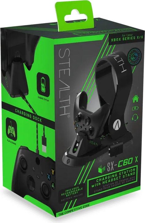 Image du produit Stealth Station de charge + support pour casque (Xbox Series X, Xbox One X, Xbox One S, Xbox Series S)