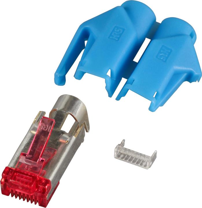 Produktbild EFB Elektronik Hersteller: HIROSE RJ45-Hirose Stecker STP, TM21 blau, 100 Stück, 3 Elemente, Cat.6 Channel Class... (Kabel Verbindungsbox)