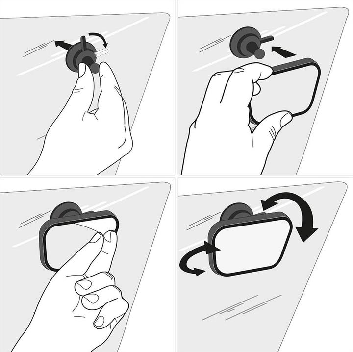 Actual product image Reer ParentsView car safety mirror