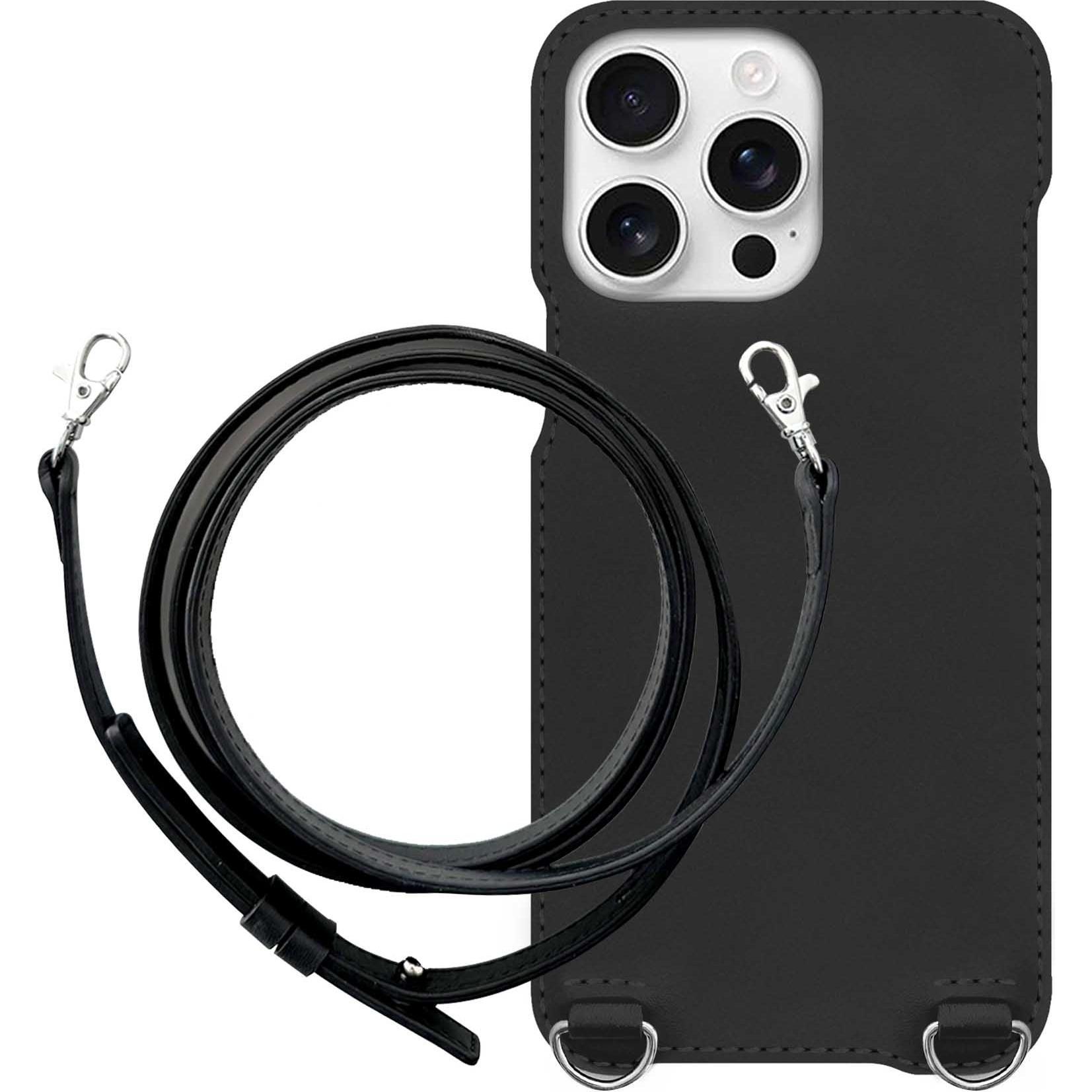 Noreve Schutzhülle mit Schulterriemen Apple iPhone 16 Pro Max (Apple iPhone 16 Pro Max), Smartphone Hülle, Orange