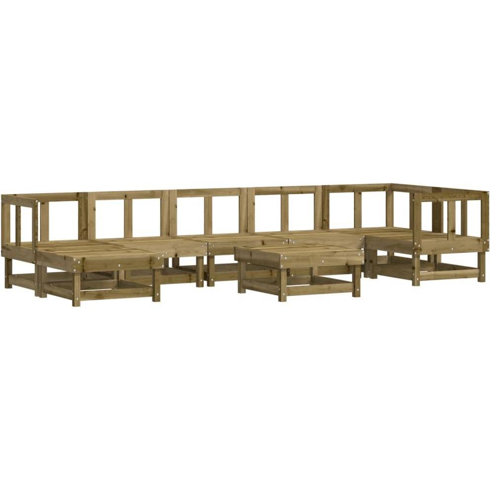 VidaXL, Gartenlounge, 8-tlg. Garten-Lounge-Set Kiefernholz Imprägniert,Material