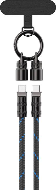 Actual product image Havit CB6340 - Ladekabel 1 2 m (schwarz/blau) (1.20 m, USB 3.0, 60 W)