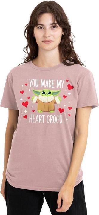 Immagine prodotto Star Wars You Make My Heart Maglietta Grogu Donna (XXL)