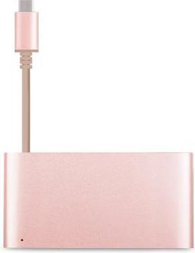 Immagine prodotto Moshi Adattatore multiporta USB-C oro rosa (USB-C, 3 Porti)