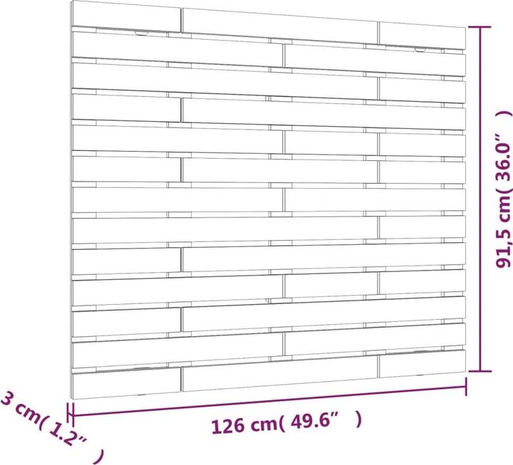 Image du produit vidaXL Oksiutka (126 x 3 x 91,5 cm)