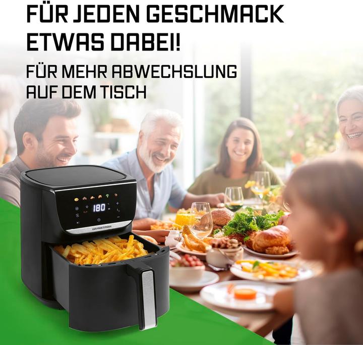 Actual product image Gourmetmaxx AirGenius M Heissluftfritteuse mit Touchscreen