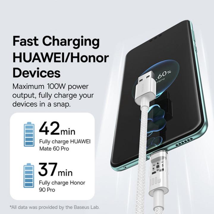 Produktbild Baseus USB A — USB C (2 m, 100 W)