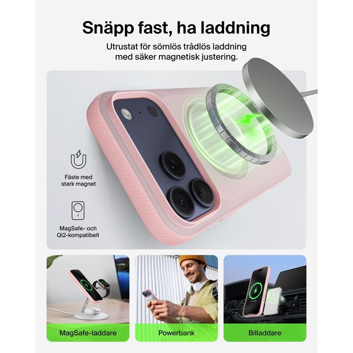 Actual product image Belkin Grip magn. Schutzhülle iPhone 17 ProMax pink MSA036hqPK (Apple iPhone 17 Pro Max)