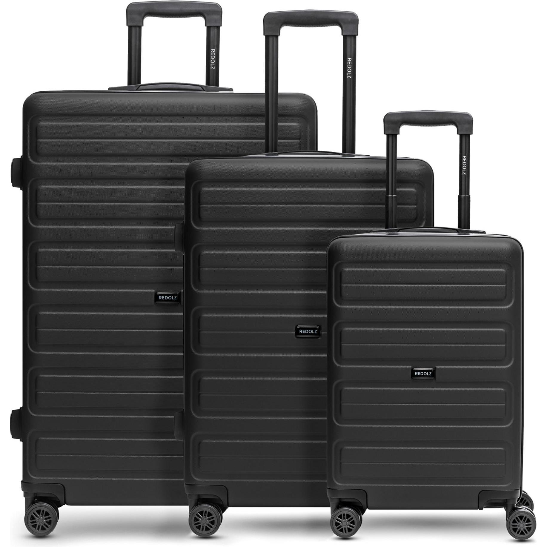 Redolz, Koffer, Essentials 08 Set, Schwarz, (219 l, XL (ab 115l))