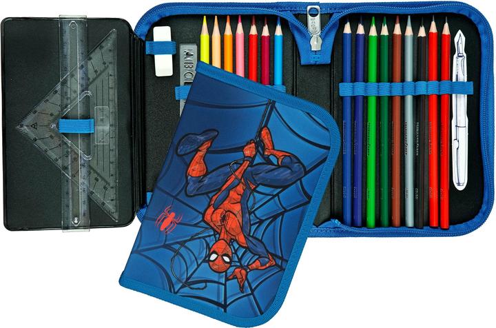 Actual product image Scooli Etui gefüllt Spiderman, Breite: 14 cm, Höhe: 20