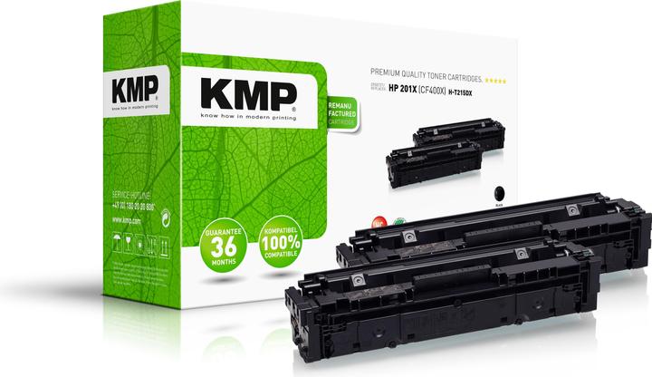 KMP 2 Toner nero H-T215DX per sostituire HP 201X (CF400XD) (B)