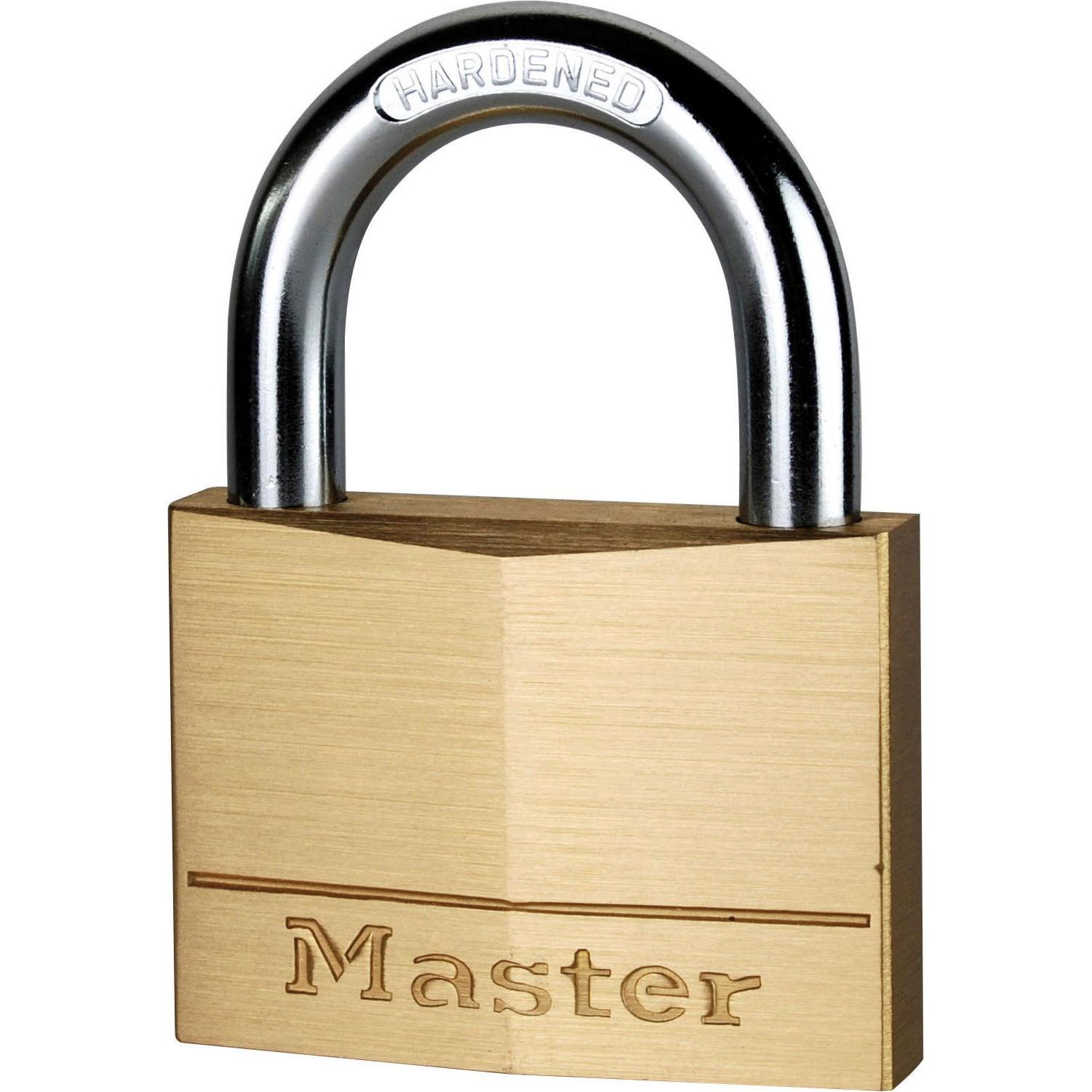 Master Lock, Vorhängeschloss, 60 mm breites Vorhngeschloss aus Massivmessing