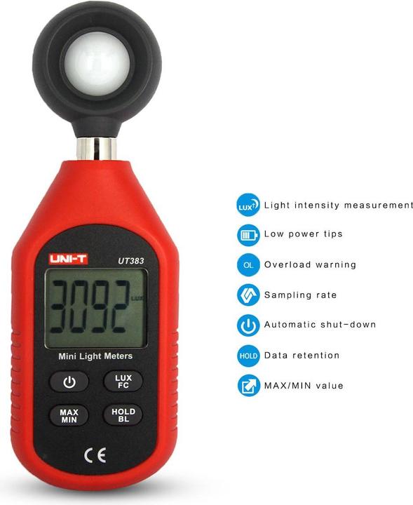 Immagine prodotto Uni-T Luxmeter UT383 Helligkeitsmessgerät