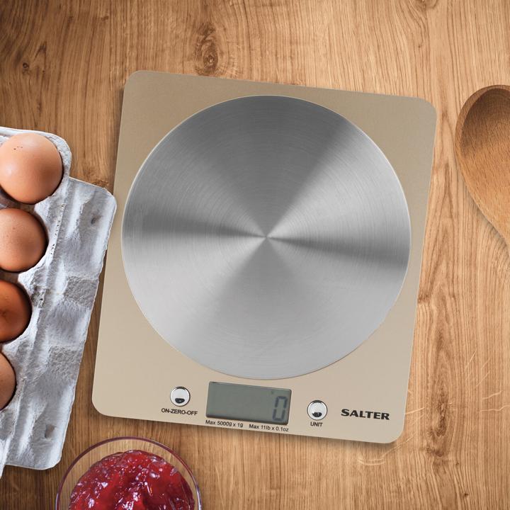 Produktbild Salter 1036 OLFEU16 Olympic Disc Electronic Digital Kitchen Scales Gold