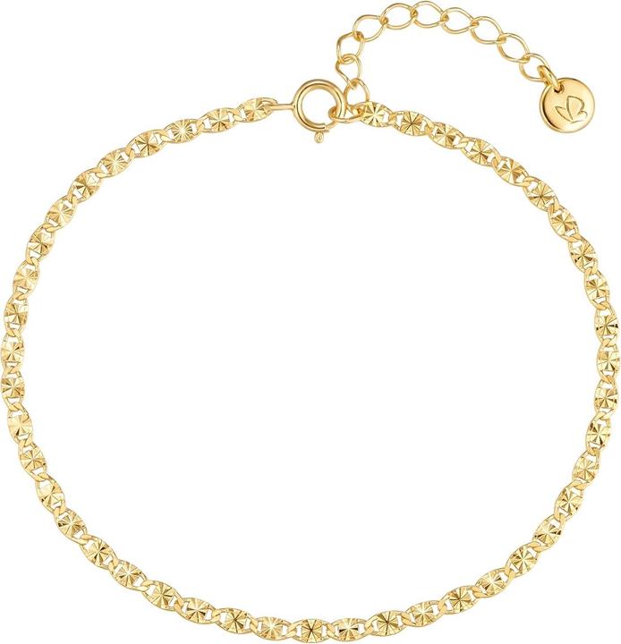Immagine prodotto Glanzstücke München Armband Sterling Silber gelbgold - 38466 (17 cm, Argento 925/000)