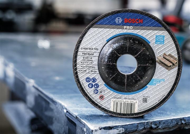 Immagine prodotto Bosch Professional Zubehör PRO Disco per smerigliare il metallo, 125 x 6 x 22,23 mm (P30)