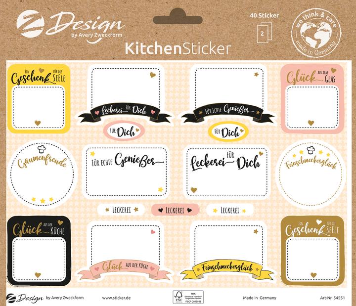 Produktbild Avery Kitchen Sticker