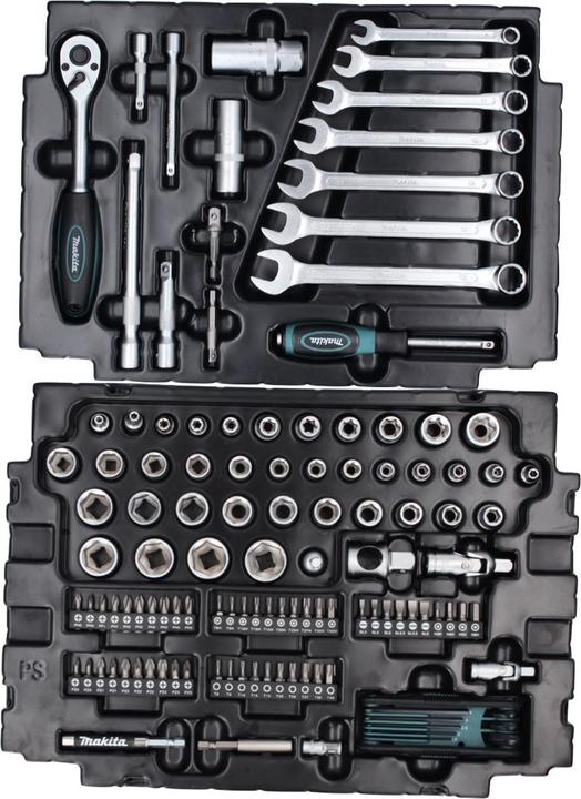 Produktbild Makita DHP 482 RF1J Akku Schlagbohrschrauber 18 V + 120 tlg. ZubehÃ¶rset + 1x Akku 3,0 Ah + Ladeger