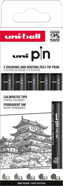 Produktbild Uni-ball Fineliner Pin (5x)