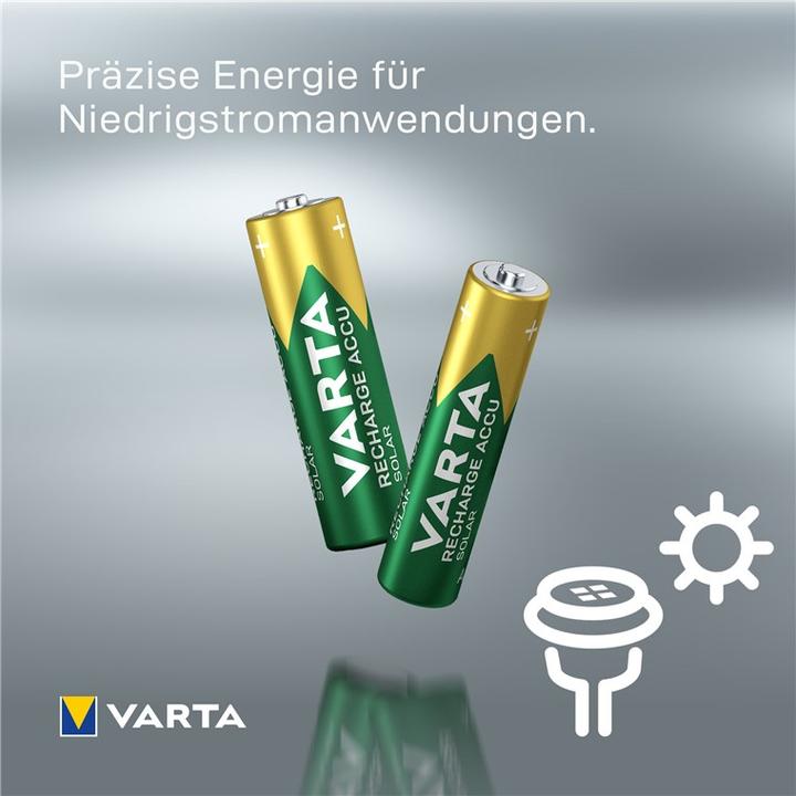 Image du produit Varta Recharger Accu Solar (2 pcs, AAA, 550 mAh)