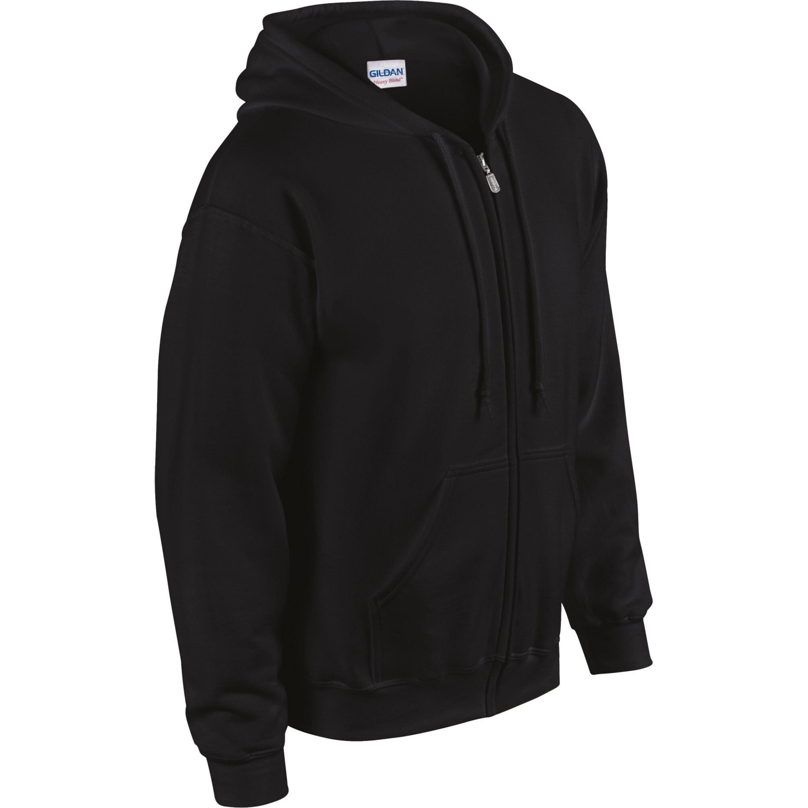 Thumbnail - Gildan, Herren, Pullover, kapuzenjacke heavy blend , Schwarz, (S)