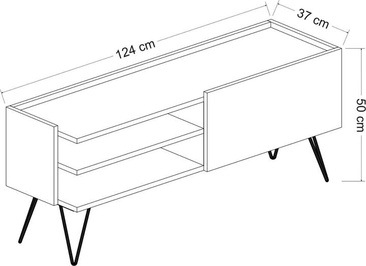 Produktbild En.Casa Dronninglund (124 x 37 x 50 cm)