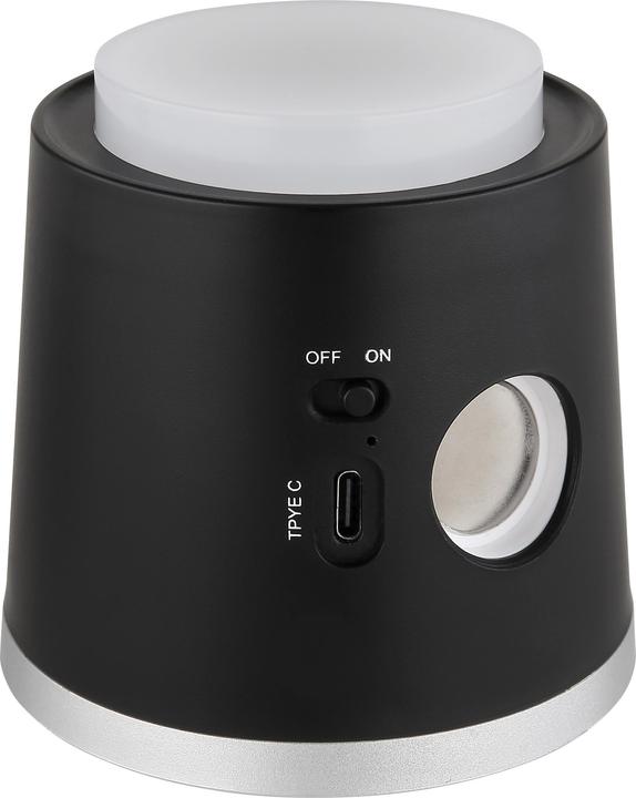 Productafbeelding Globo Meeya LED tafellamp 6W CCT zwart mat, kunststof nachtlampje Ø8.6cm 58454B (450 lm)