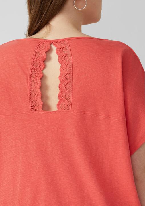 Produktbild s.Oliver Baumwollshirt mit Spitzeneinsatz (52)