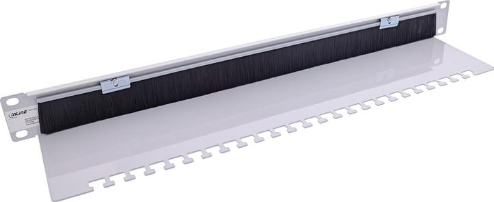 Actual product image InLine 19" Kabel Durchführungsplatte mit Bürste und Kabelleiste