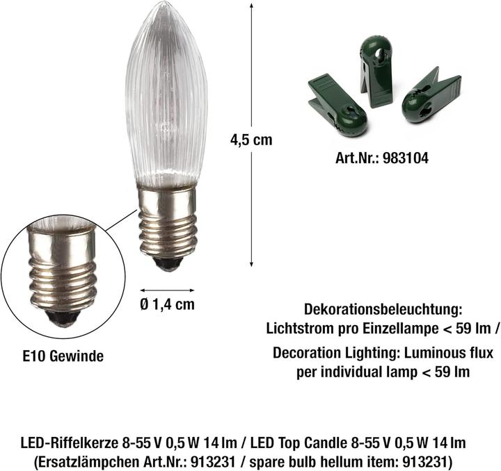 Actual product image Hellum Christmas tree lighting (16.30 m)