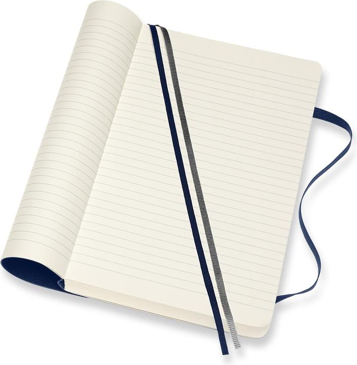 Actual product image Moleskine Notes Classic L (13x21 cm) lines, soft frame, piphire blue, 400 pages, blue (A5, Lined, Soft cover)