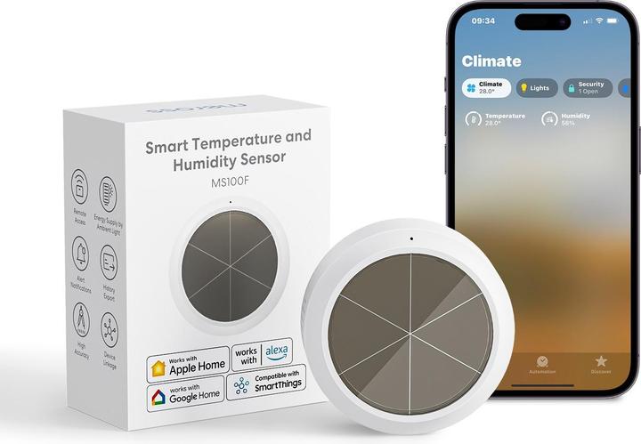 Immagine prodotto Meross Sensore intelligente di temperatura/umidità (senza hub)