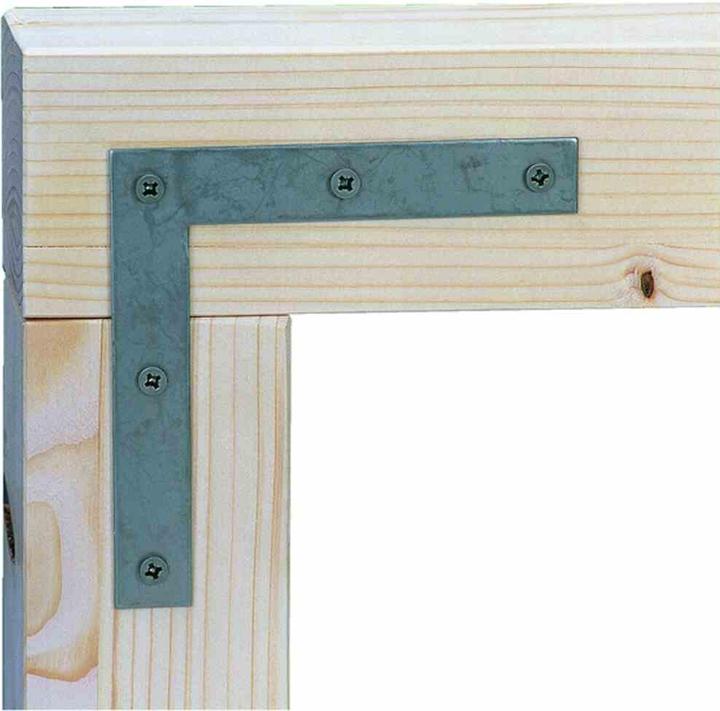 Immagine prodotto Alberts Staffa angolare quadrata 120 x 120 x 20 mm, zincata sendzimir, 1 pz. (Angoli, 1 pz.)