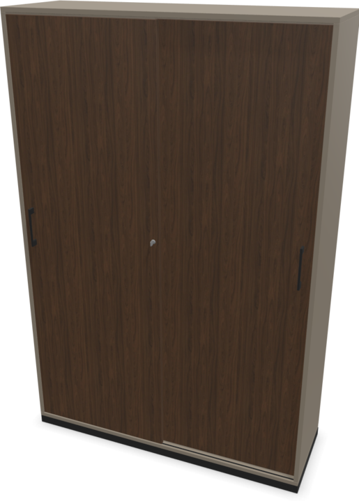 Cubanite grey, Walnut decor dark with structure, Black