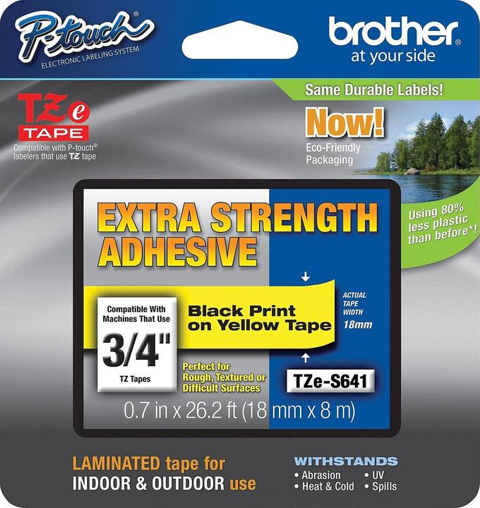 Actual product image Brother Tze-S641 (1.80 cm, Grey)
