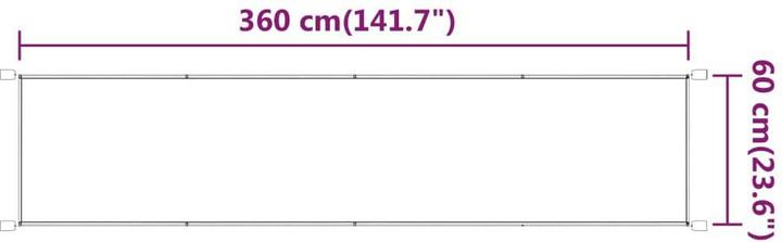 Produktbild vidaXL Senkrechtmarkise (0.60 m)