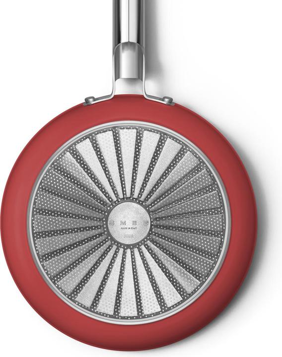 Actual product image Smeg CKFF2601RDM Frying pan Ø 26 cm, red (Frying pan, Aluminium, Stainless steel, 26 x 8.70 cm)