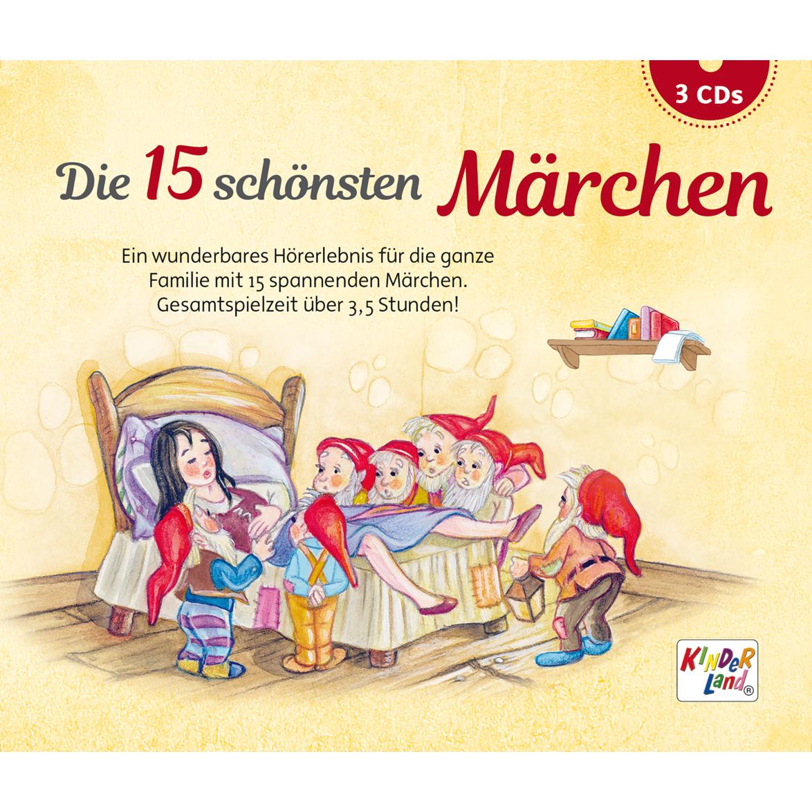 Die 15 schönsten Märchen erzählt von Elmar Gunsch, 3 Teile, Hörbücher