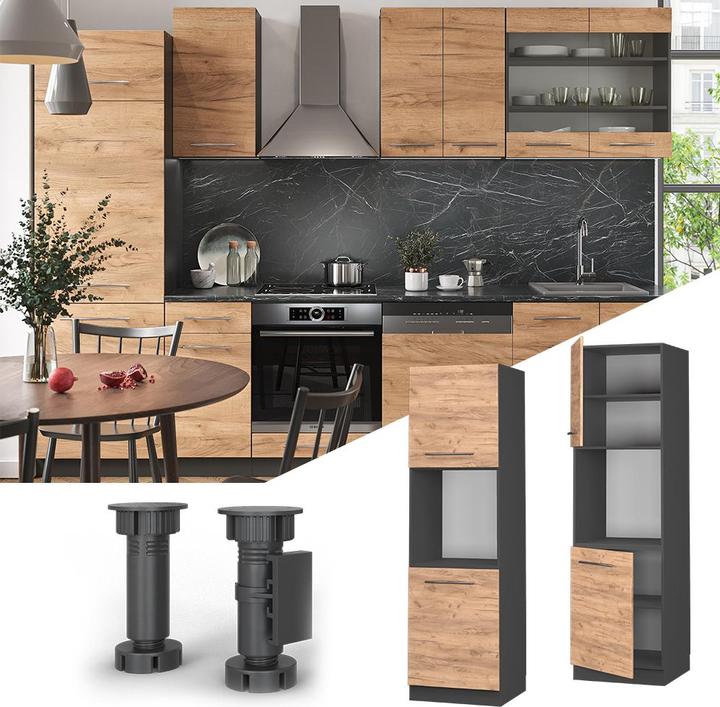 Produktbild Vicco Herdumbauschrank Fame-Line (60 x 58 x 206.80 cm)