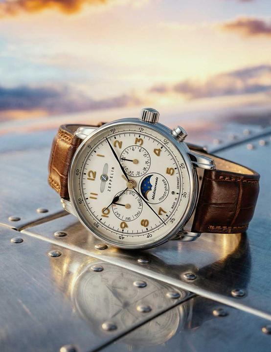Produktbild Zeppelin Méditerranée (Analoguhr, Mondphasenuhr, Swiss Made, 40 mm)