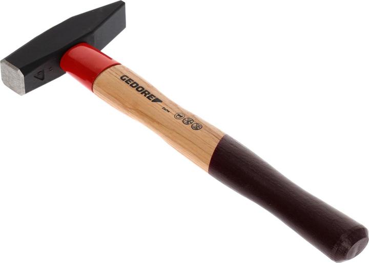 Image du produit Gedore 600 E-500 Marteau de serrurier ROTBAND-PLUS avec manche en frêne, 500 g (500 g)