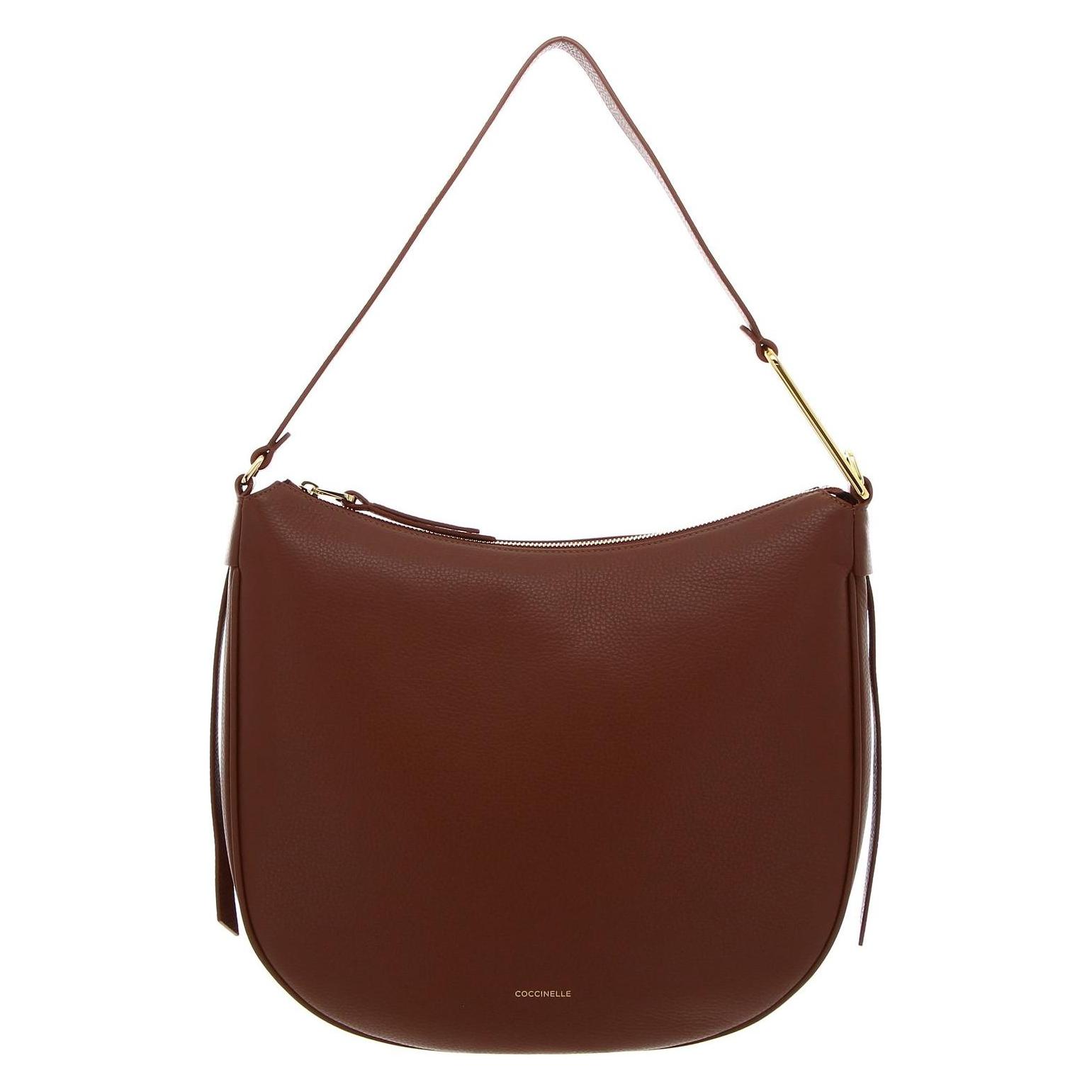 Coccinelle, Damen, Handtasche, Priscilla Handbag Grained Leather, Braun